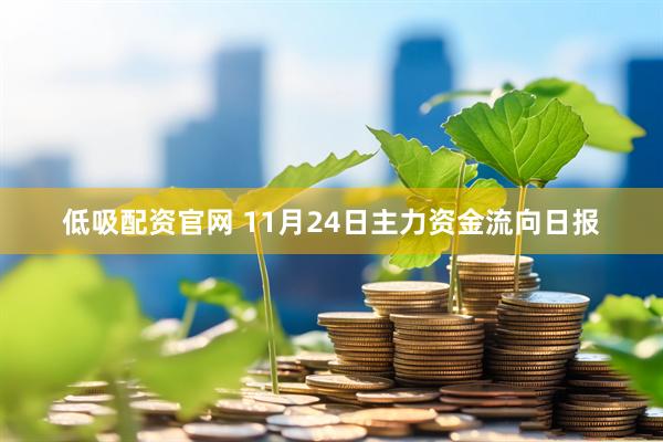 低吸配资官网 11月24日主力资金流向日报